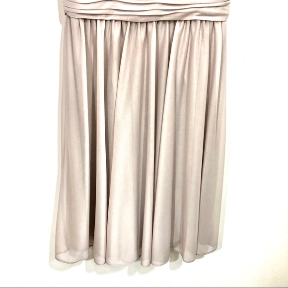 NWT David’s Bridal Beige Bridesmaid Dress - Picture 6 of 14